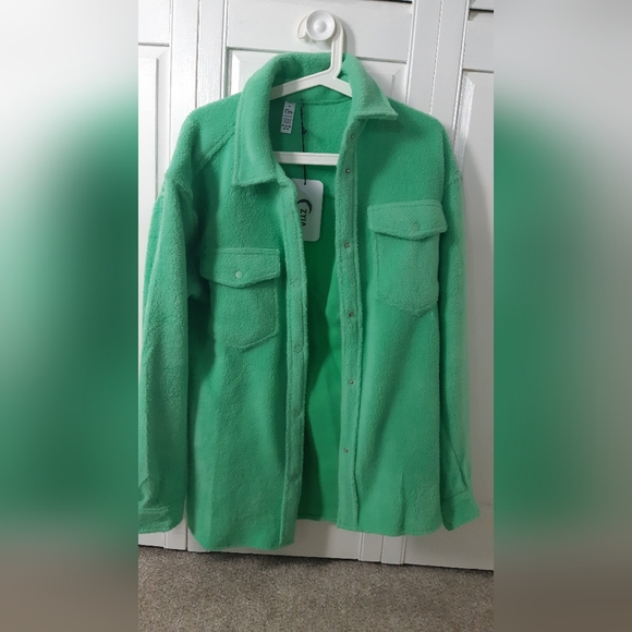 Zyia Green Naya Shirt Jacket size medium BNWT - Picture 4 of 4